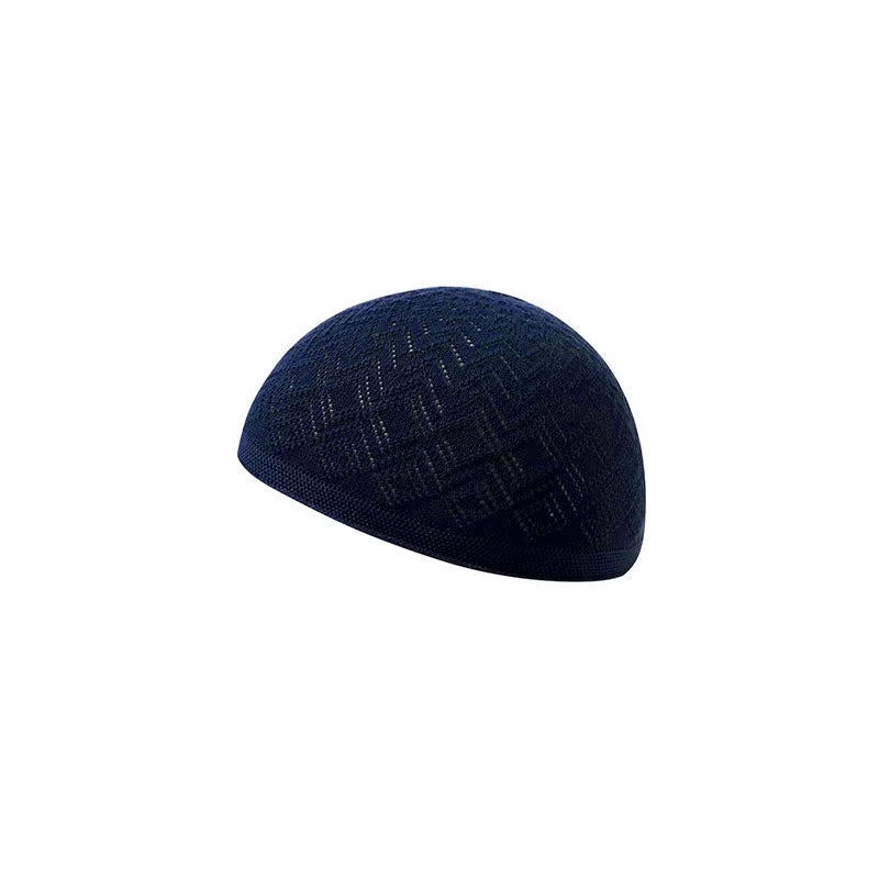 Muslim Men Prayer Hats Unisex Knitted Beanie Wrap Head Cap Islamic Ramadan Jewish India Cap Musulman Arab Men'S Kippah Homme Hat