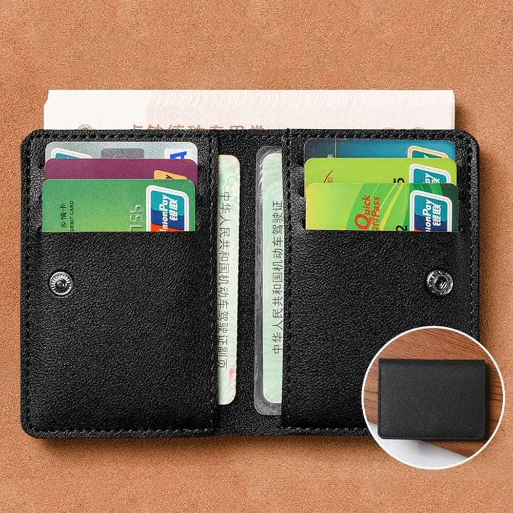 Super Slim Soft Wallet Leather Mini Credit Card Wallet Purse Card Holders Men Wallet