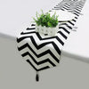 New Black White Striped Table Runner Tea Table TV Cabinet Tablecloth Home Decor Cover Table Cloth with Tassel Party Bed Runner